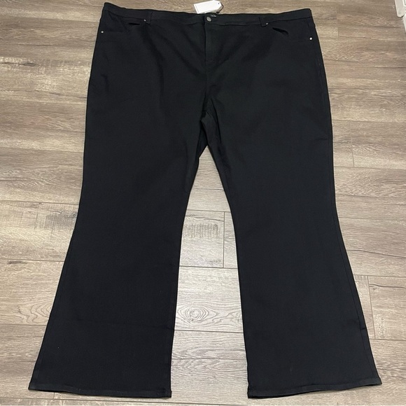 Universal Standard Sava Flare Jeans Plus Size 34 Black High Rise Full Length NEW - Picture 2 of 11